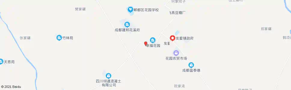 成都花园场口_公交站地图_成都公交_妙搜公交查询2025