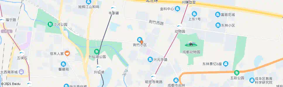 成都荆竹村_公交站地图_成都公交_妙搜公交查询2025