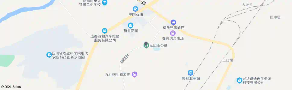 成都龙凤山_公交站地图_成都公交_妙搜公交查询2025