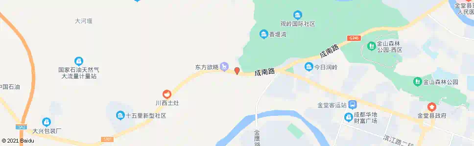 成都金河山庄_公交站地图_成都公交_妙搜公交查询2025