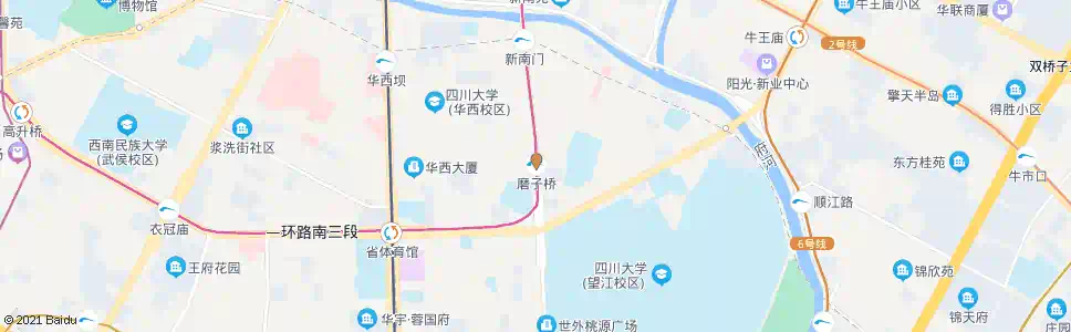 成都磨子桥_公交站地图_成都公交_妙搜公交查询2025