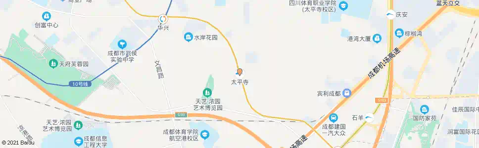成都太平寺_公交站地图_成都公交_妙搜公交查询2025