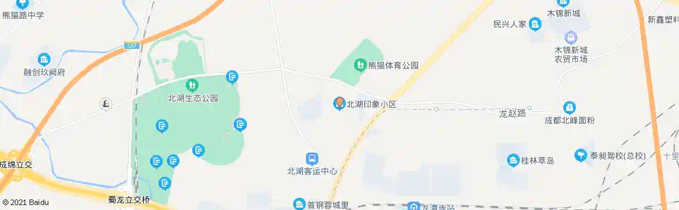 成都北湖印象_公交站地图_成都公交_妙搜公交查询2025