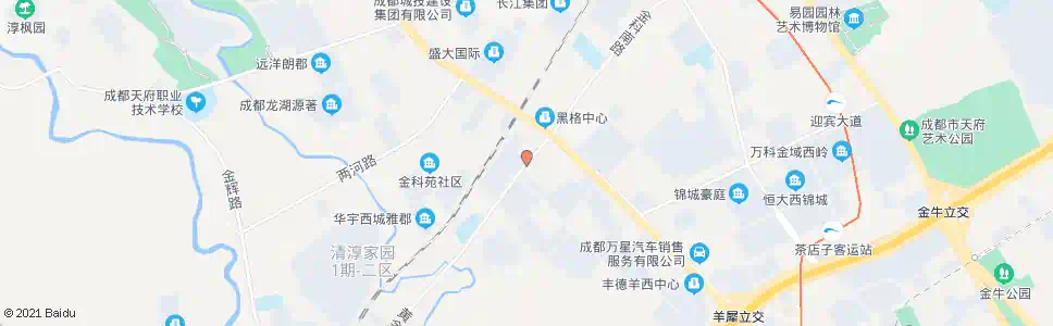 成都黄金大道北_公交站地图_成都公交_妙搜公交查询2025