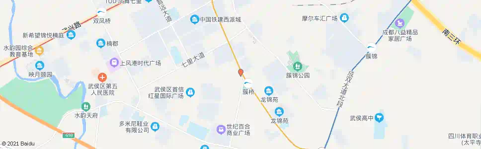 成都百锦路武侯大道口_公交站地图_成都公交_妙搜公交查询2025