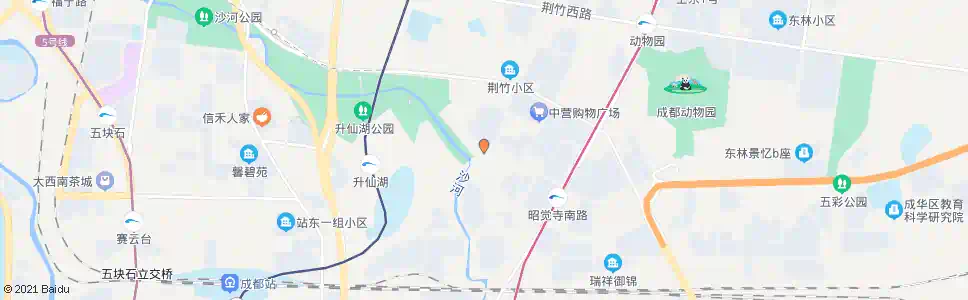 成都升仙湖北路北_公交站地图_成都公交_妙搜公交查询2025