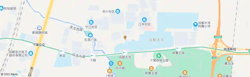成都石灵上街_公交站地图_成都公交_妙搜公交查询2025