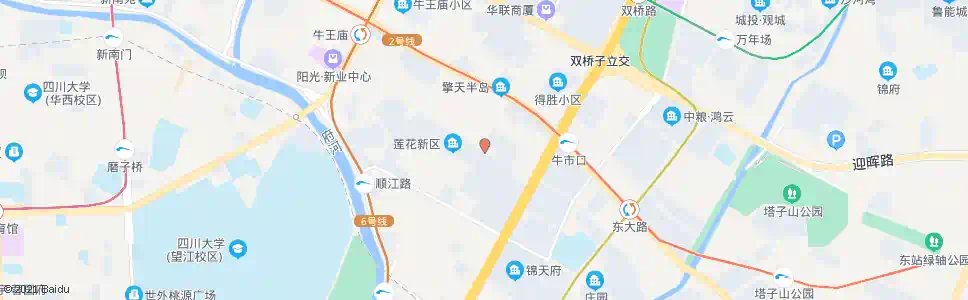 成都海椒市东街_公交站地图_成都公交_妙搜公交查询2025