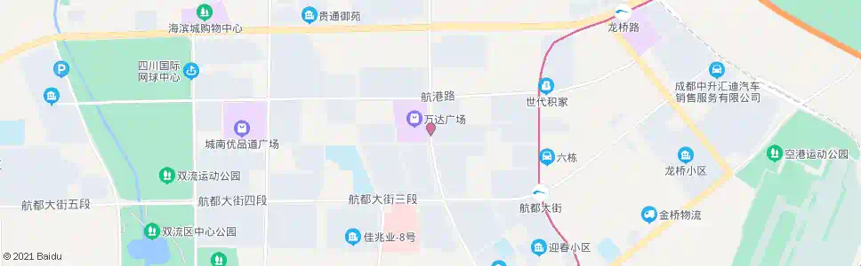成都星空路航园路口_公交站地图_成都公交_妙搜公交查询2025