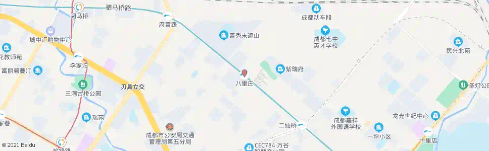 成都八里庄路_公交站地图_成都公交_妙搜公交查询2025