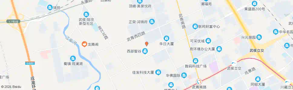 成都武兴西五路武科西五路口_公交站地图_成都公交_妙搜公交查询2025