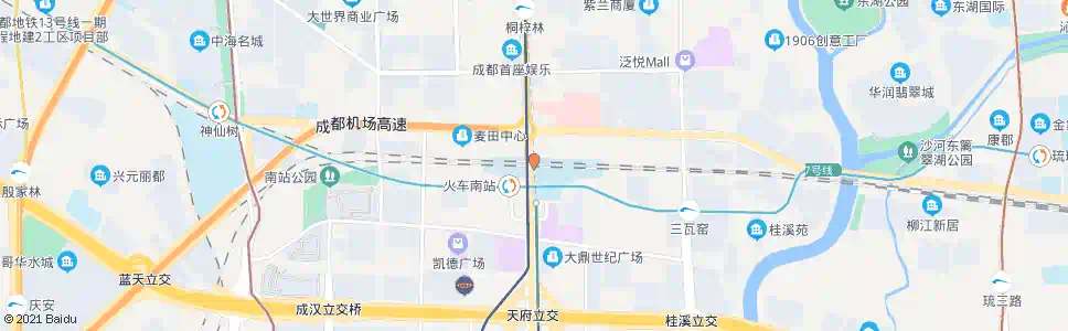 成都锦江路二段南_公交站地图_成都公交_妙搜公交查询2025
