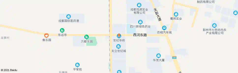 成都天立世纪华府_公交站地图_成都公交_妙搜公交查询2025