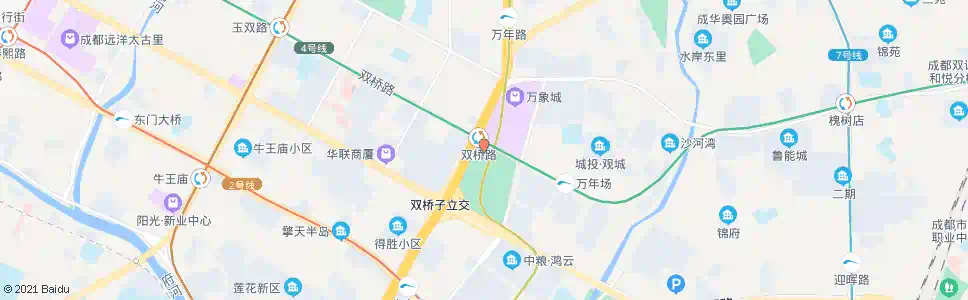 成都双桥路_公交站地图_成都公交_妙搜公交查询2025
