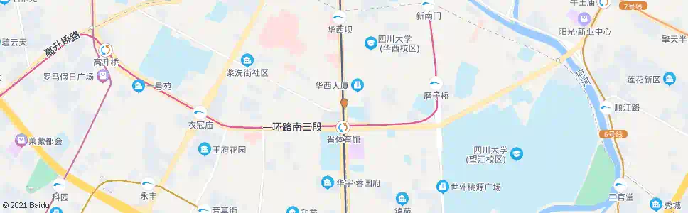 成都人民南路三段中_公交站地图_成都公交_妙搜公交查询2025