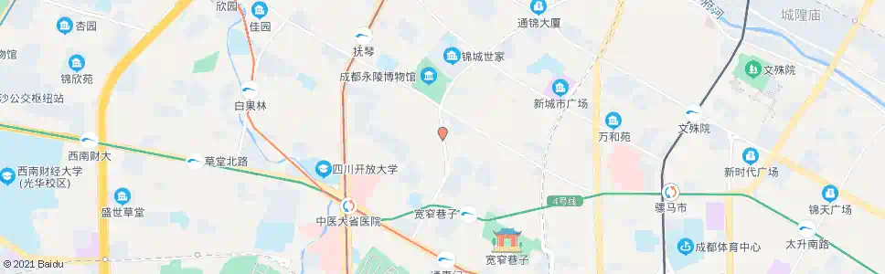成都西安北路_公交站地图_成都公交_妙搜公交查询2025