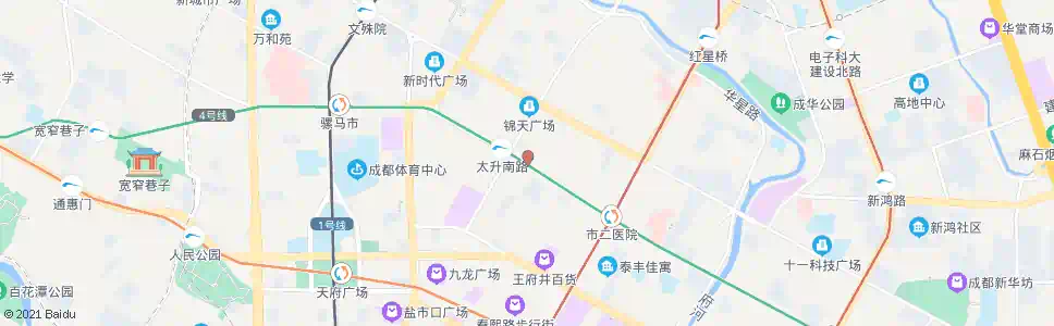 成都忠烈祠东街_公交站地图_成都公交_妙搜公交查询2025