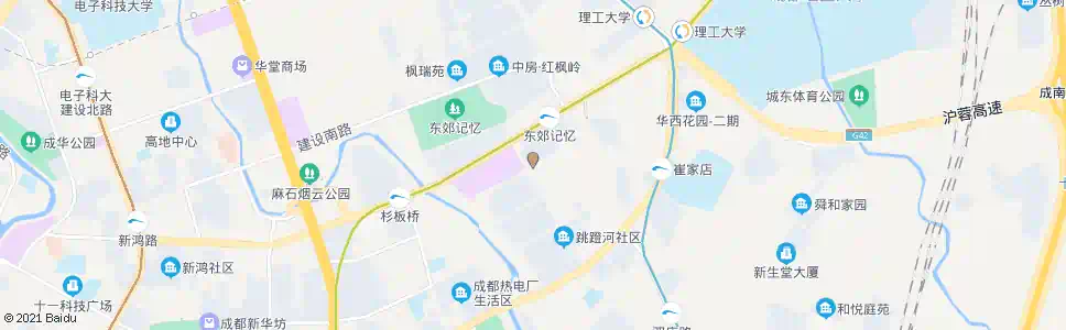 成都崔家店北二路_公交站地图_成都公交_妙搜公交查询2025