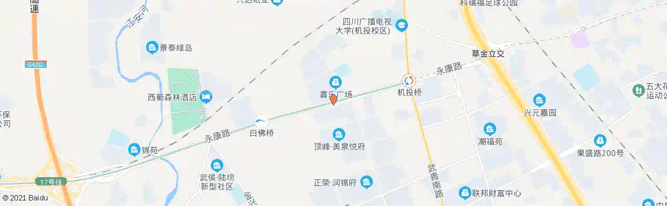 成都永康路半边街_公交站地图_成都公交_妙搜公交查询2025