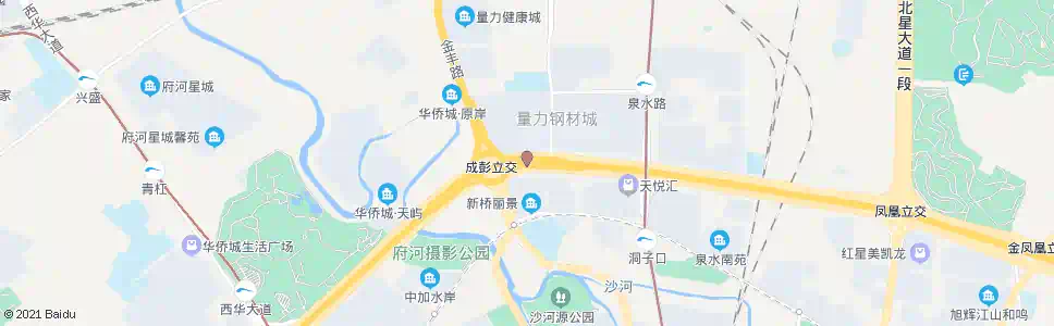成都三环成彭立交东内侧_公交站地图_成都公交_妙搜公交查询2025
