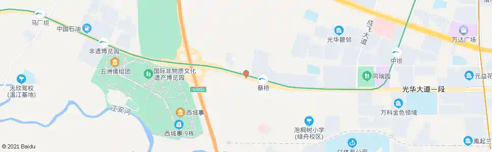 成都光华大道一段西站_公交站地图_成都公交_妙搜公交查询2025