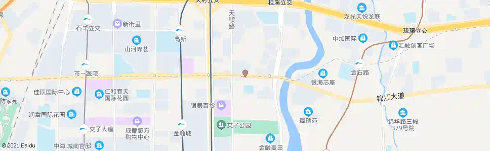 成都府城大道东段_公交站地图_成都公交_妙搜公交查询2025