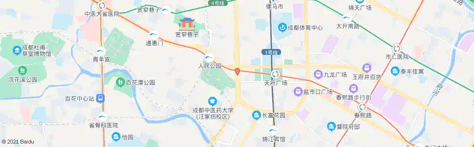 成都东城根南街_公交站地图_成都公交_妙搜公交查询2025