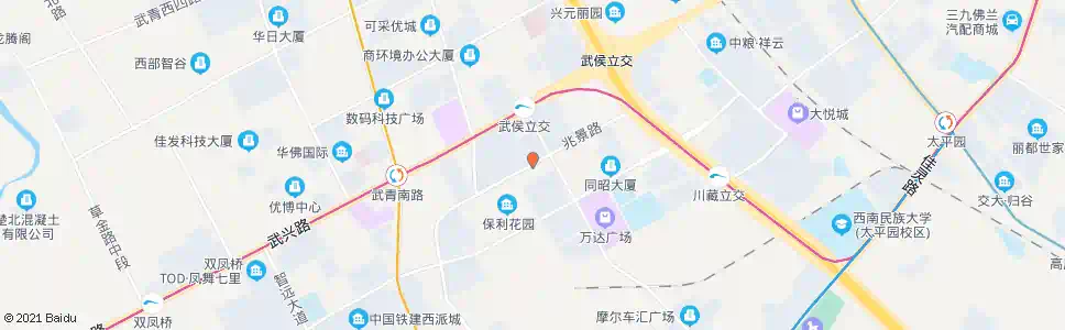 成都兆景路聚贤街口_公交站地图_成都公交_妙搜公交查询2025