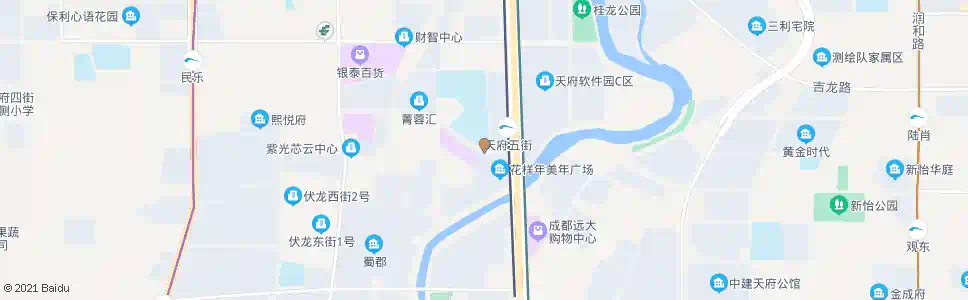 成都天府五街天府大道口_公交站地图_成都公交_妙搜公交查询2025