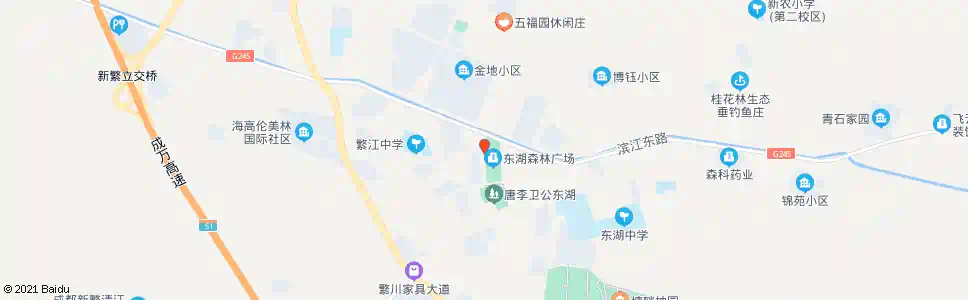成都新繁森林广场_公交站地图_成都公交_妙搜公交查询2025