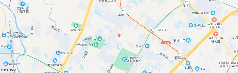 成都黄苑街西_公交站地图_成都公交_妙搜公交查询2025