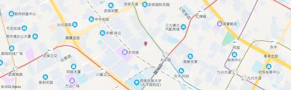 成都太平园东二路_公交站地图_成都公交_妙搜公交查询2025