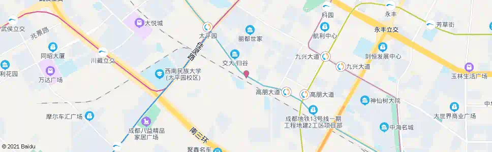 成都科园大道_公交站地图_成都公交_妙搜公交查询2025