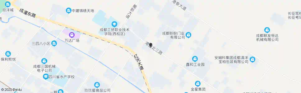 成都港通北三路港北五路口_公交站地图_成都公交_妙搜公交查询2025