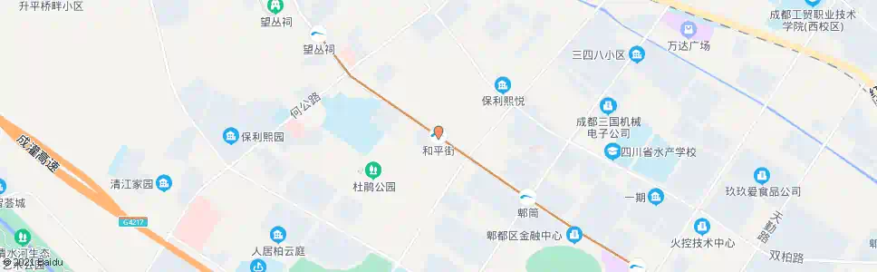 成都和平路_公交站地图_成都公交_妙搜公交查询2025