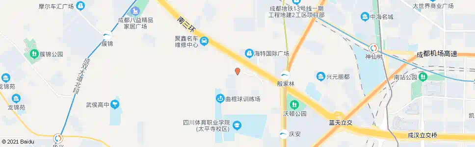 成都庆安小区_公交站地图_成都公交_妙搜公交查询2025