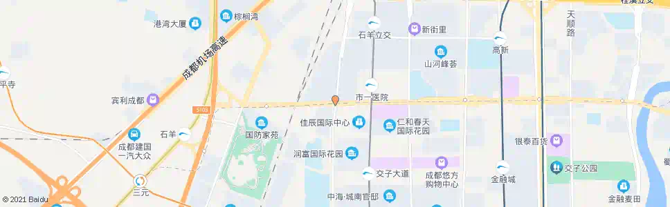 成都剑南大道府城大道口_公交站地图_成都公交_妙搜公交查询2025