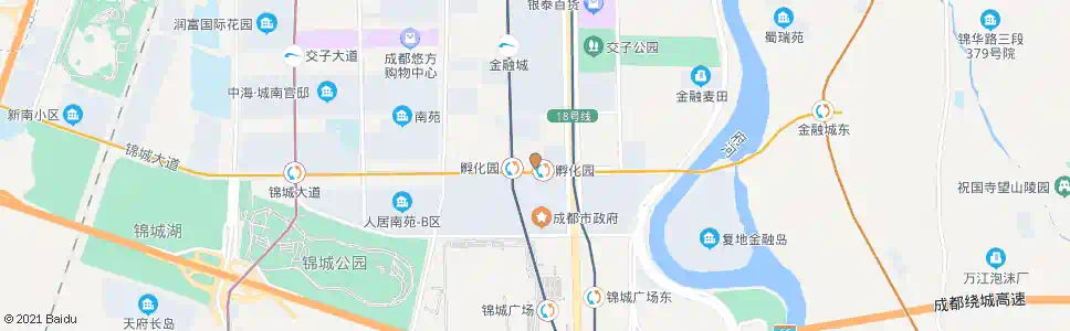 成都孵化园站_公交站地图_成都公交_妙搜公交查询2025