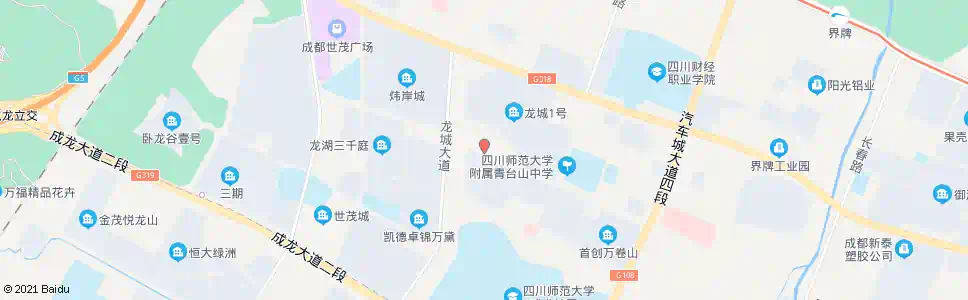 成都龙城一号南大门_公交站地图_成都公交_妙搜公交查询2025