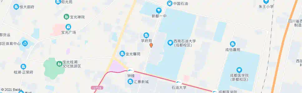 成都思学园_公交站地图_成都公交_妙搜公交查询2025