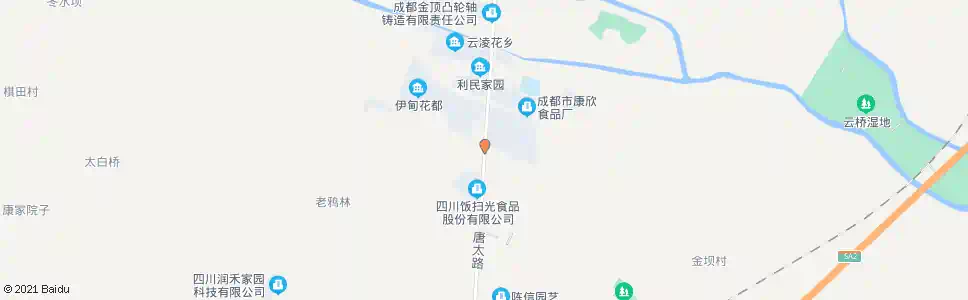 成都云凌花乡_公交站地图_成都公交_妙搜公交查询2025