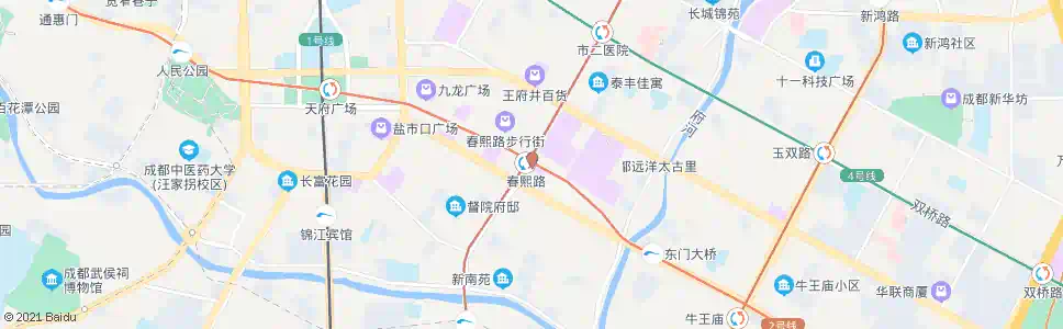 成都春熙路站_公交站地图_成都公交_妙搜公交查询2025