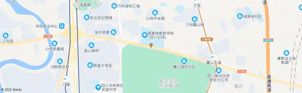 成都麓山大道二段中_公交站地图_成都公交_妙搜公交查询2025