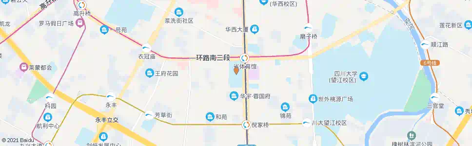 成都体育场_公交站地图_成都公交_妙搜公交查询2025