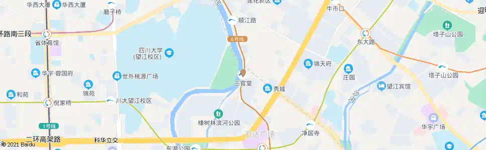 成都三官堂_公交站地图_成都公交_妙搜公交查询2025