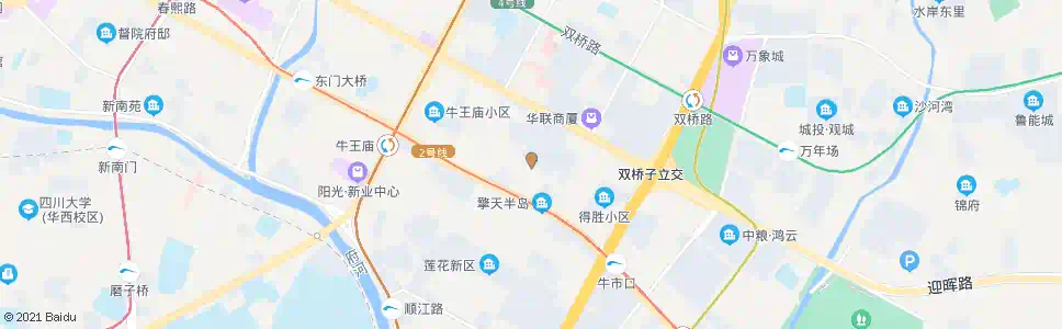 成都大田坎_公交站地图_成都公交_妙搜公交查询2025