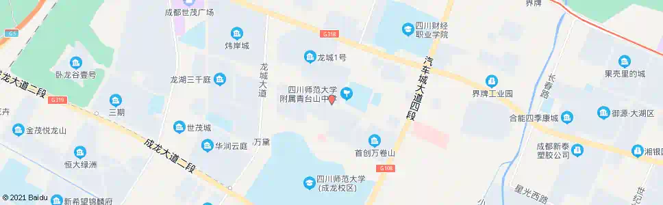成都龙城一号东大门_公交站地图_成都公交_妙搜公交查询2025