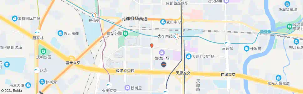 成都益州大道北段北_公交站地图_成都公交_妙搜公交查询2025