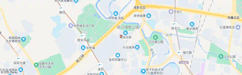 成都星汉北路北_公交站地图_成都公交_妙搜公交查询2025