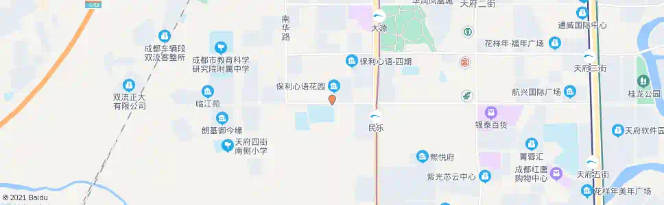 成都天府四街_公交站地图_成都公交_妙搜公交查询2025
